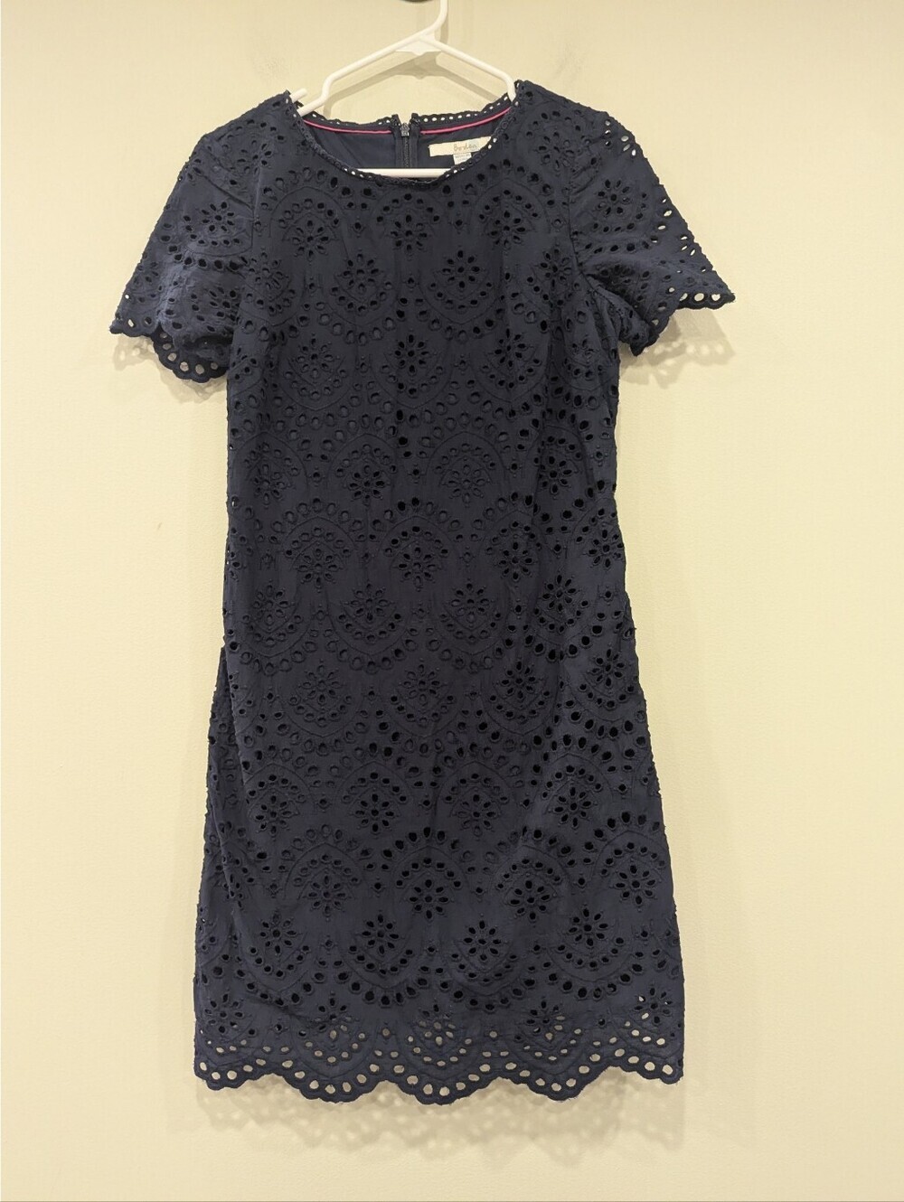 Boden Isadora Broderie Lace Navy Dress Size 6 Regular